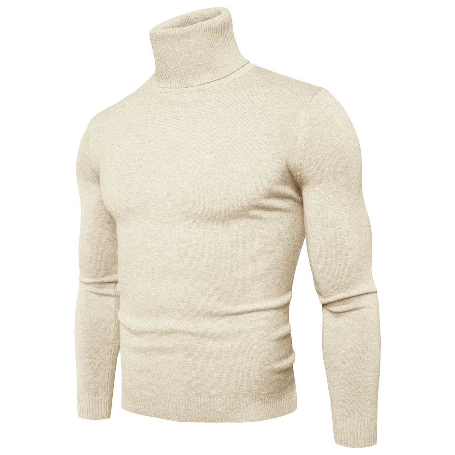 Buy Center Men's Black Turtleneck Sweater - Warm Slim Fit Autumn Top - Buy Center UK
