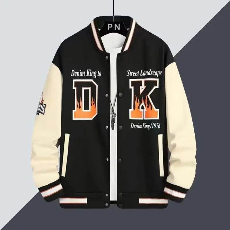 Buy Center Autumn Men's Black Baseball Jacket - Stylish High Street Fashion - Buy Center UK
