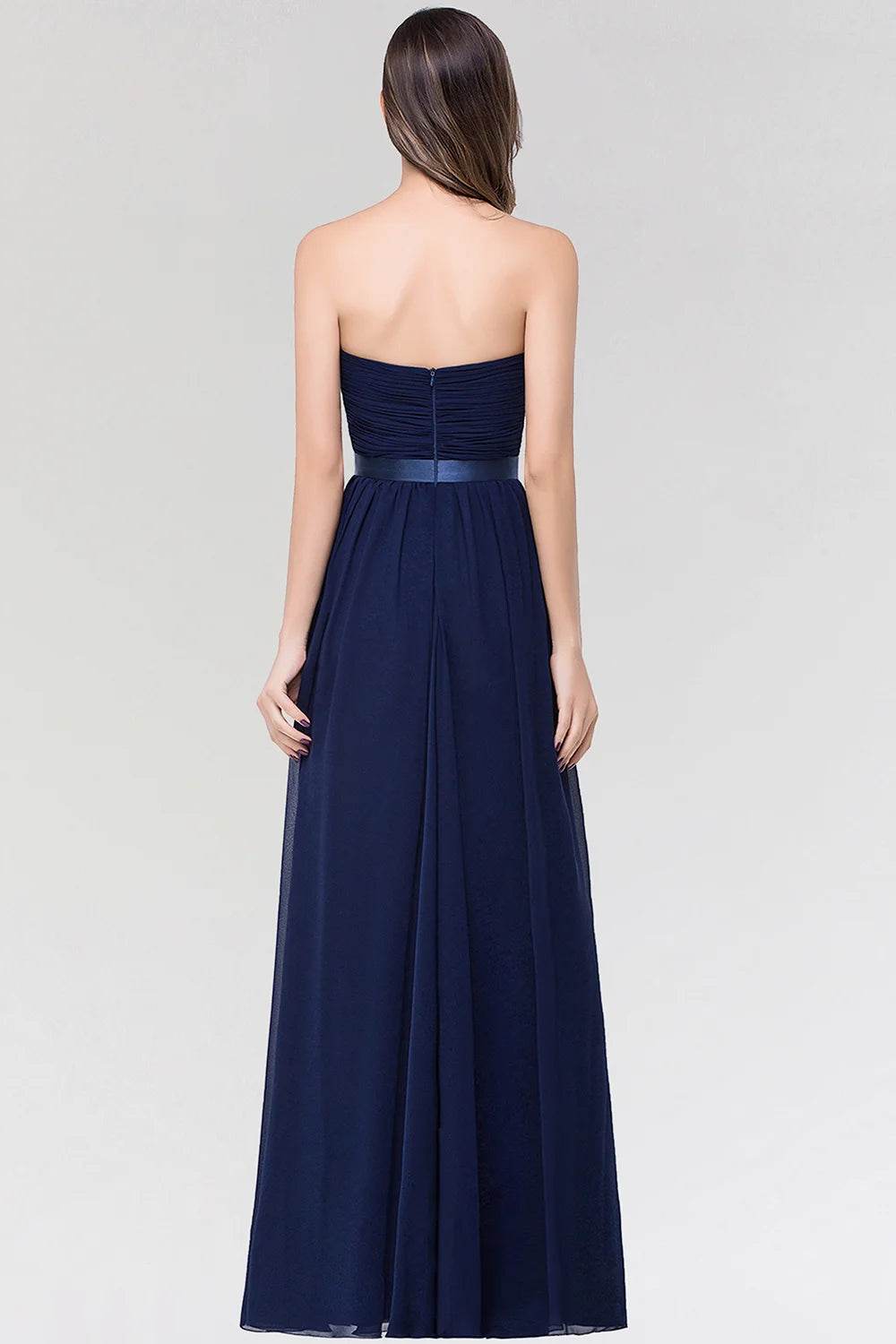 Summer Chiffon Bridesmaid Dresses - Strapless Backless A-Line Style - Buy Center UK