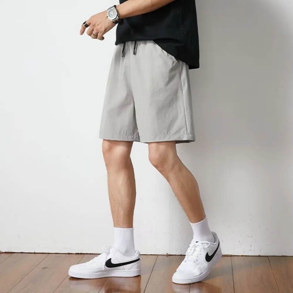 Buy Center Men's Lightweight Summer Shorts - Casual Solid Color Design - Buy Center UK