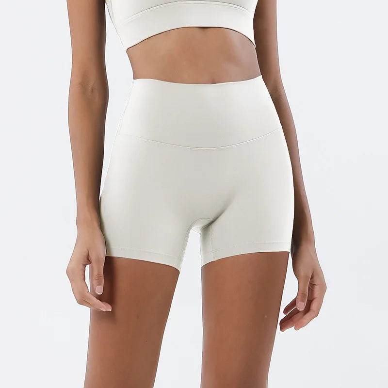 GymHUB High-Waisted Yoga Shorts - Quick-Drying, Hip Lifting Fit - Buy Center UK