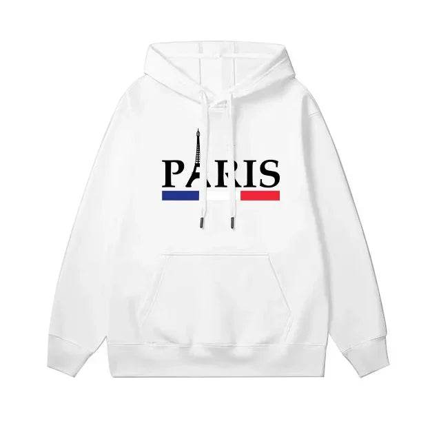 Buy Center Men's Hoodie Set - Paris Print Sweatshirt & Jogger Pants - Buy Center UK