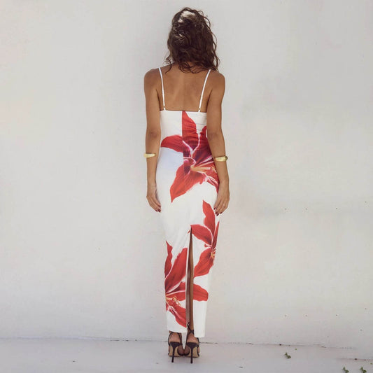 Buy Center Women’s Floral Print Cocktail Bodycon Dress - Summer Style - Buy Center UK