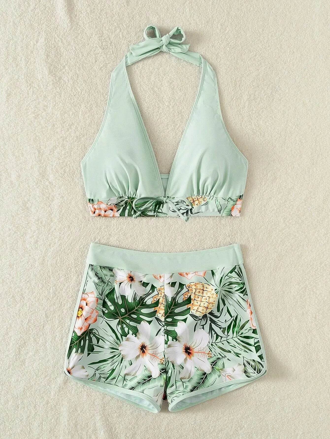2025 Halter Bikini Set - High Waist Women's Swimsuit for Beach - Buy Center UK