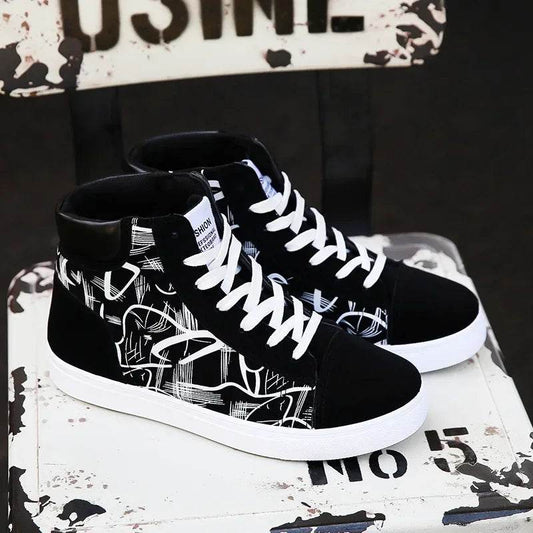 Buy Center High Top Canvas Shoes - Fashion Sneakers for Men - Buy Center UK
