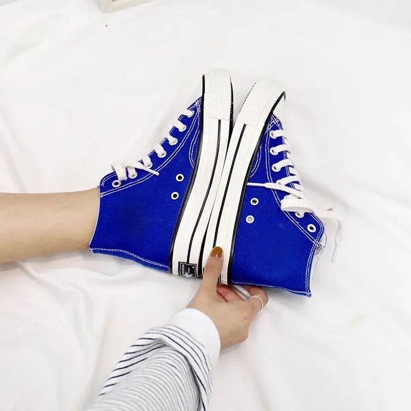 Buy Center Men's Canvas Sneakers - Unisex Lace-Up, Breathable Comfort - Buy Center UK