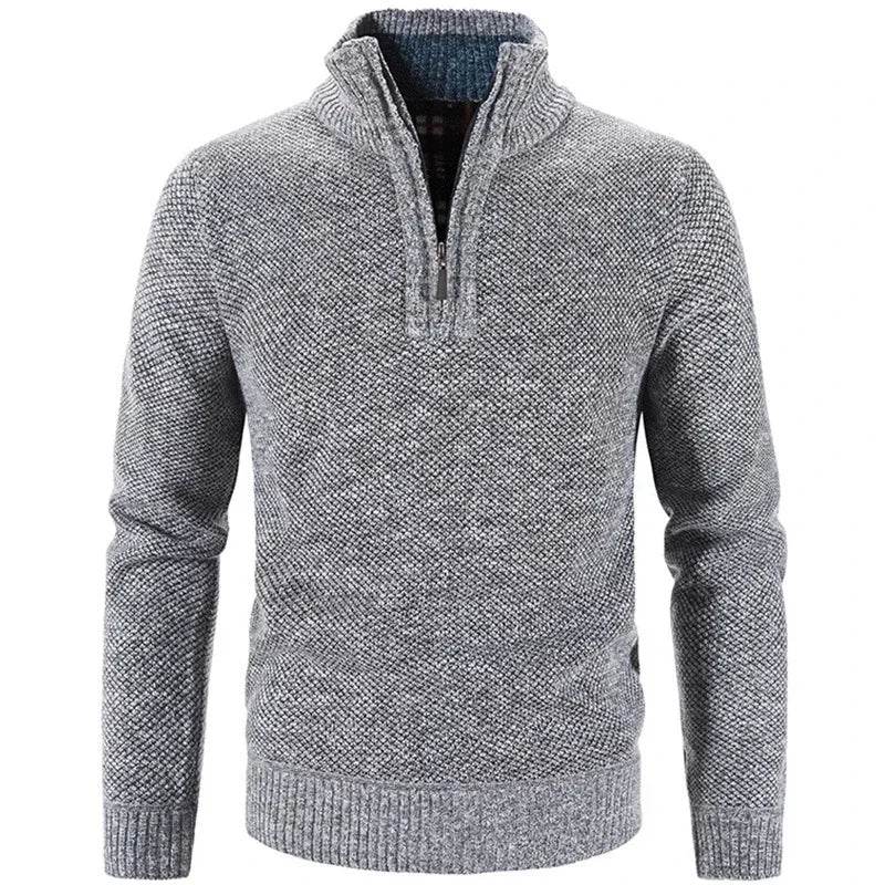 Buy Center Men's Fleece Sweater - Half-Zip Turtleneck Pullover - Buy Center UK