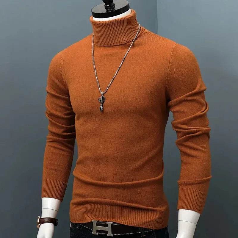 Buy Center Men's Winter Thick Warm Turtleneck Sweater - Slim Fit - Buy Center UK