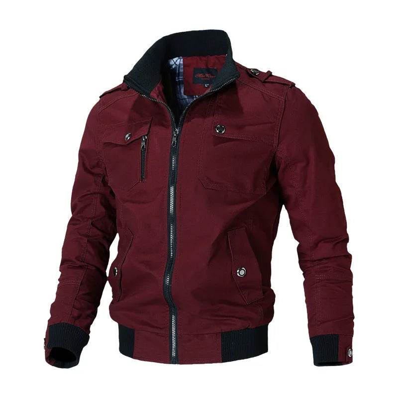 Buy Center Large Size Men's Cargo Jacket - Casual Military Style - Buy Center UK
