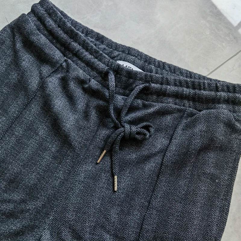 Custom Logo Men's Gym Pants - Flared Streetwear & Comfort Fit - Buy Center UK