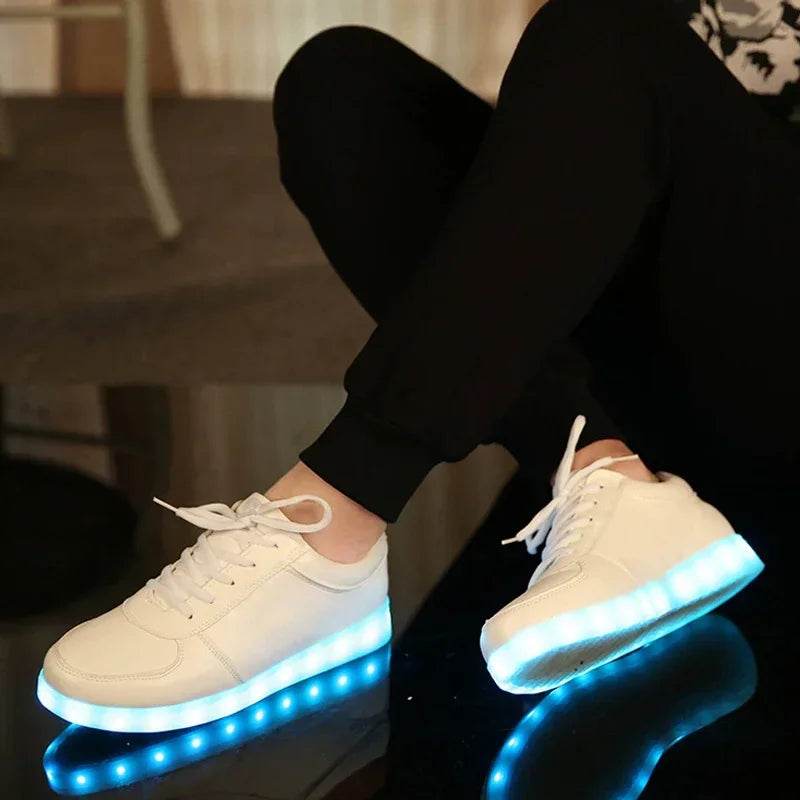 Maogu Luminous Sneakers - USB Rechargeable LED Light-Up Shoes - Buy Center UK
