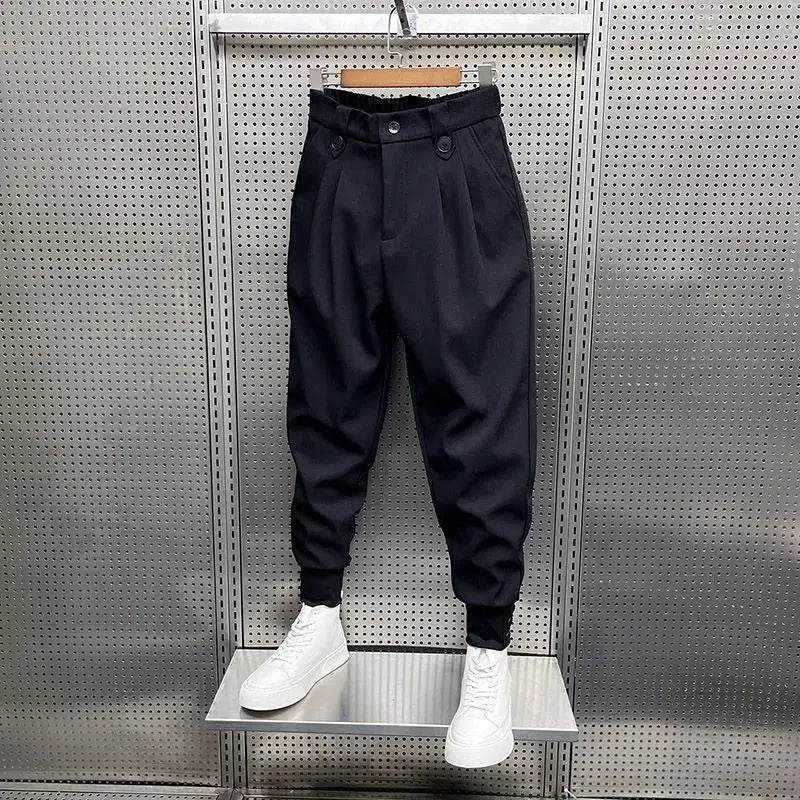 2024 High Waist Harlan Suit Pants - Loose Fit for Men’s Style - Buy Center UK
