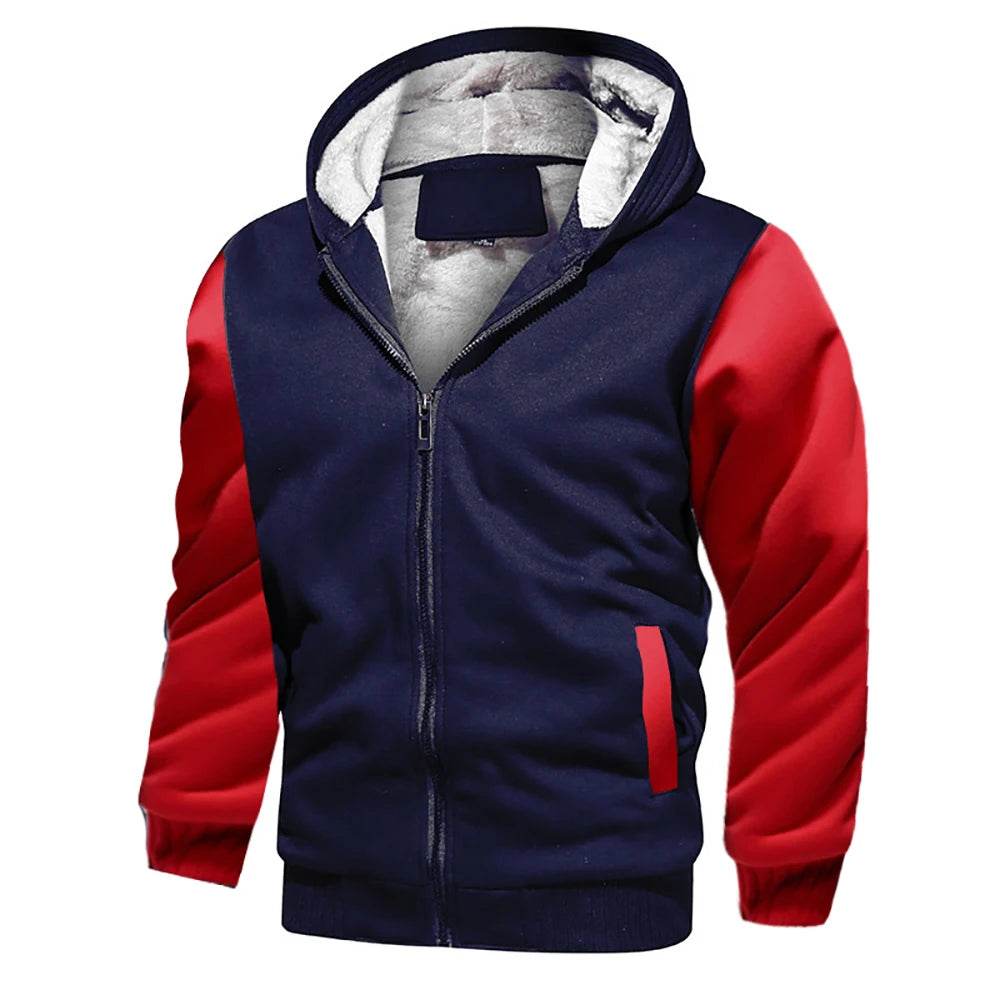 Buy Center Men's Fleece Jacket - Warm Camouflage Hooded Coat - Buy Center UK