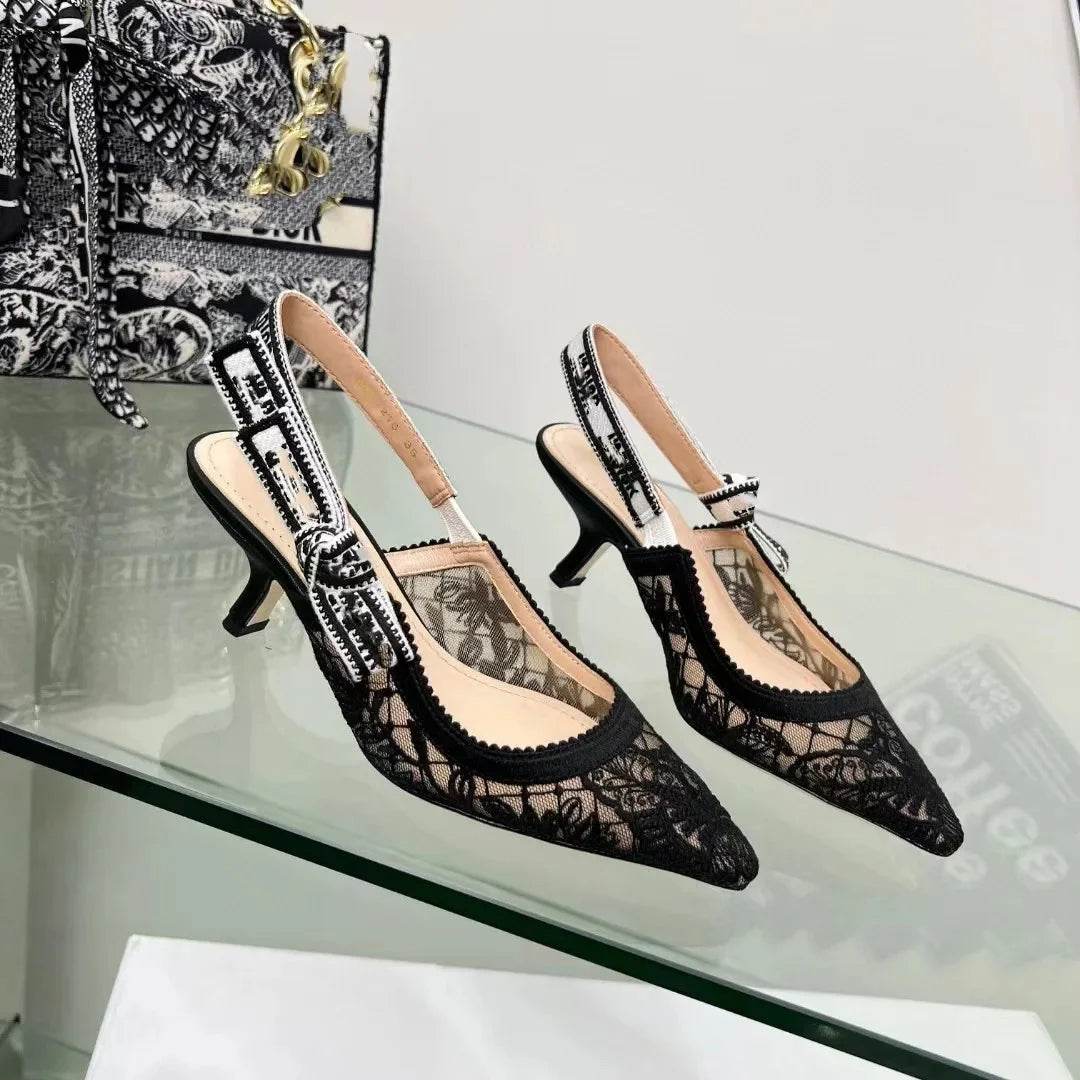 Trendy Fairy Tale Lace Mesh High Heels - Buy Center Women's Sandals - Buy Center UK