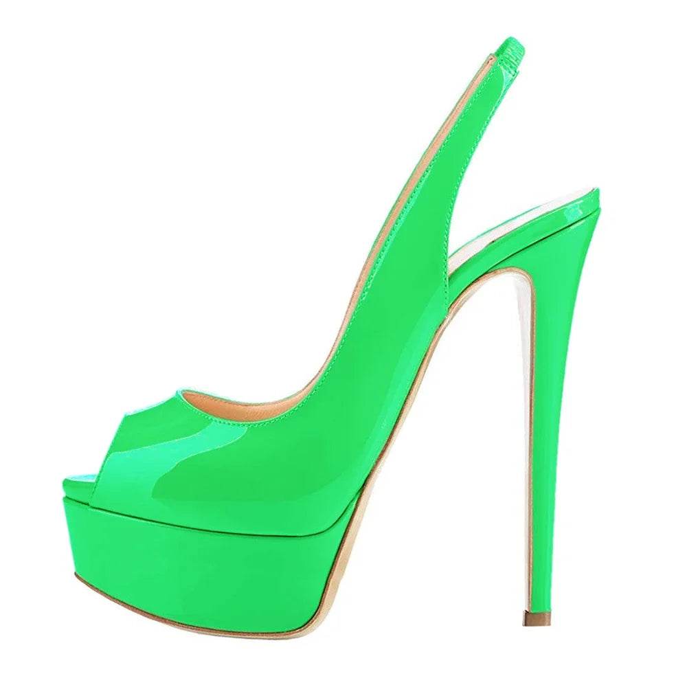 Buy Center 14CM High Heel Sandals - Sexy Open Toe Platform Shoes - Buy Center UK