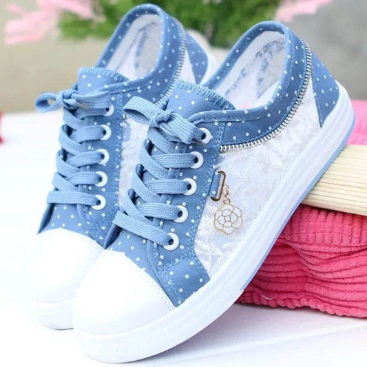 Buy Center Summer Girls Casual Shoes - Breathable Canvas Sneakers - Buy Center UK