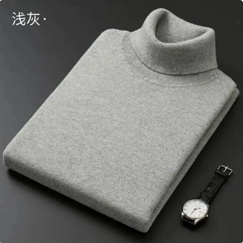 Buy Center Cashmere Cotton Blend Turtleneck Sweater - Warm & Stylish - Buy Center UK