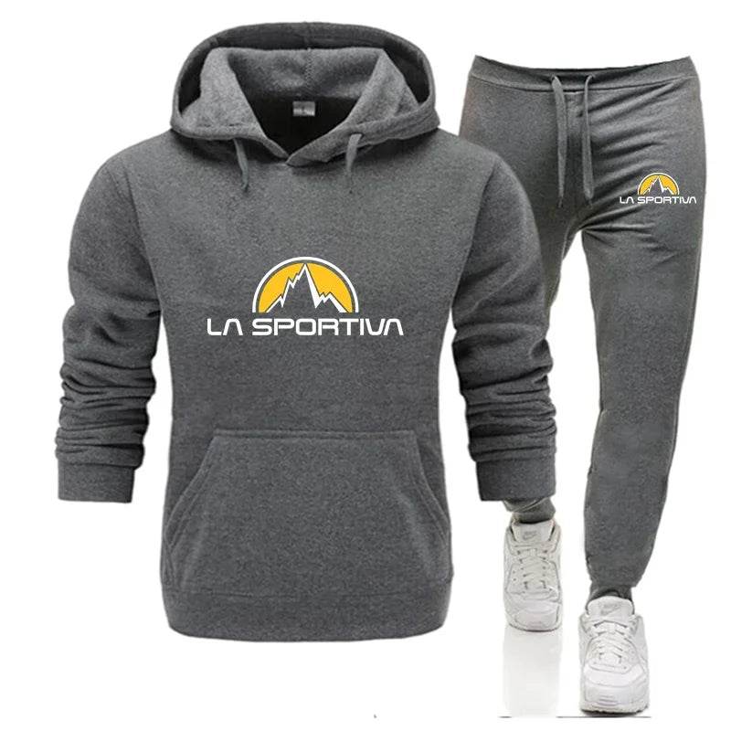La Sportiva Men's Hooded Pullover & Sweatpants Casual Tracksuit - Buy Center UK