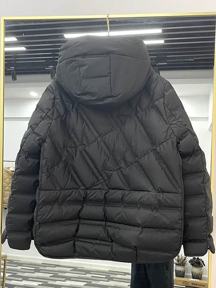 Buy Center Women's 90% White Duck Down Coat - Stylish & Warm - Buy Center UK