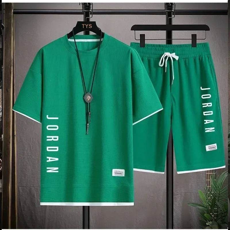 2025 Elegant Summer T-Shirt and Shorts Set for Men's Comfort - Buy Center UK