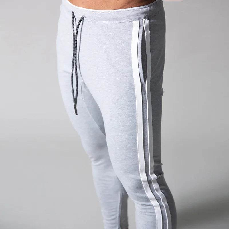 Buy Center Men's Casual Pants - Striped Color Block Fitness Gear - Buy Center UK