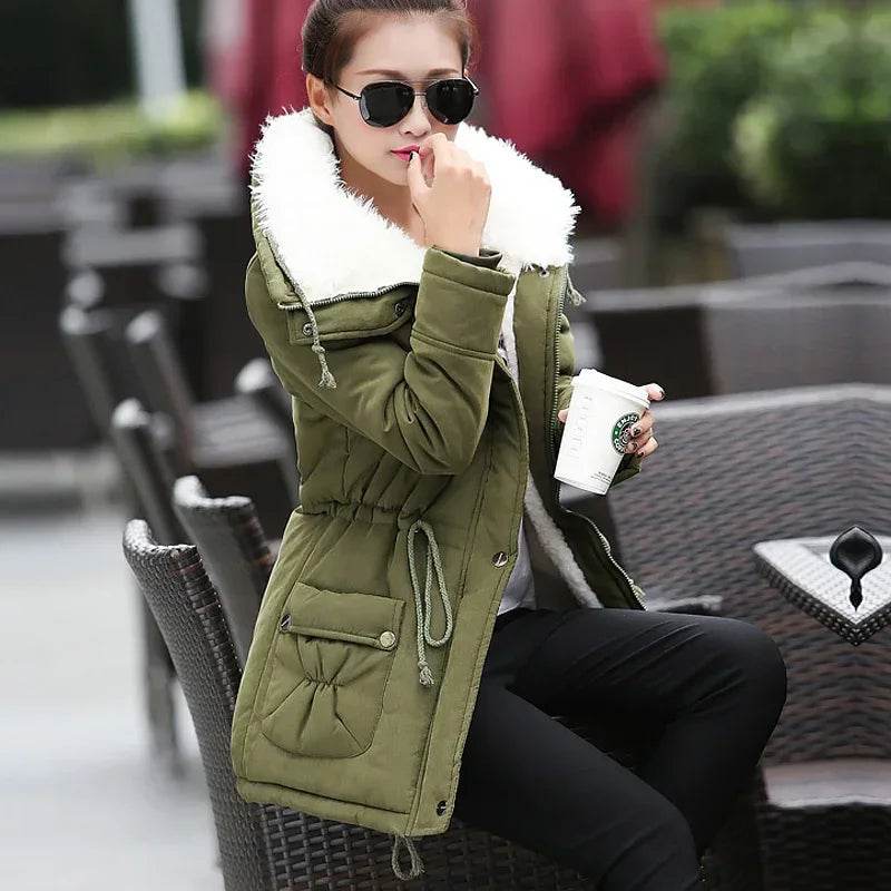 Buy Center Women’s Winter Down Jacket - Slim Fit & Hooded Style - Buy Center UK