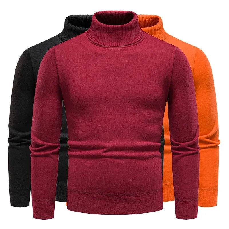 Buy Center Men's Winter Turtleneck Sweater - Casual & Versatile Fit M-4XL - Buy Center UK