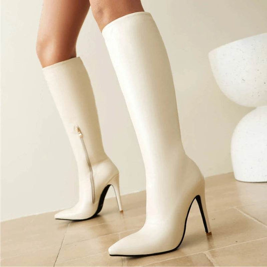 Buy Center Women's Knee High Boots - Point Toe Heeled Size 45 - Buy Center UK