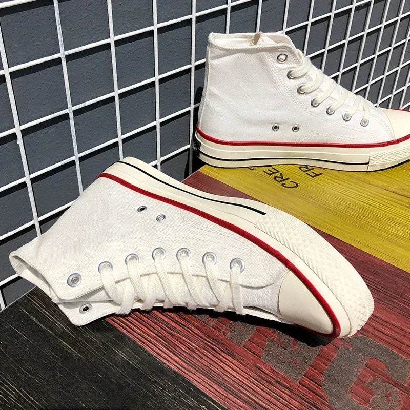 Buy Center Men's Canvas Sneakers - Unisex Lace-Up, Breathable Comfort - Buy Center UK