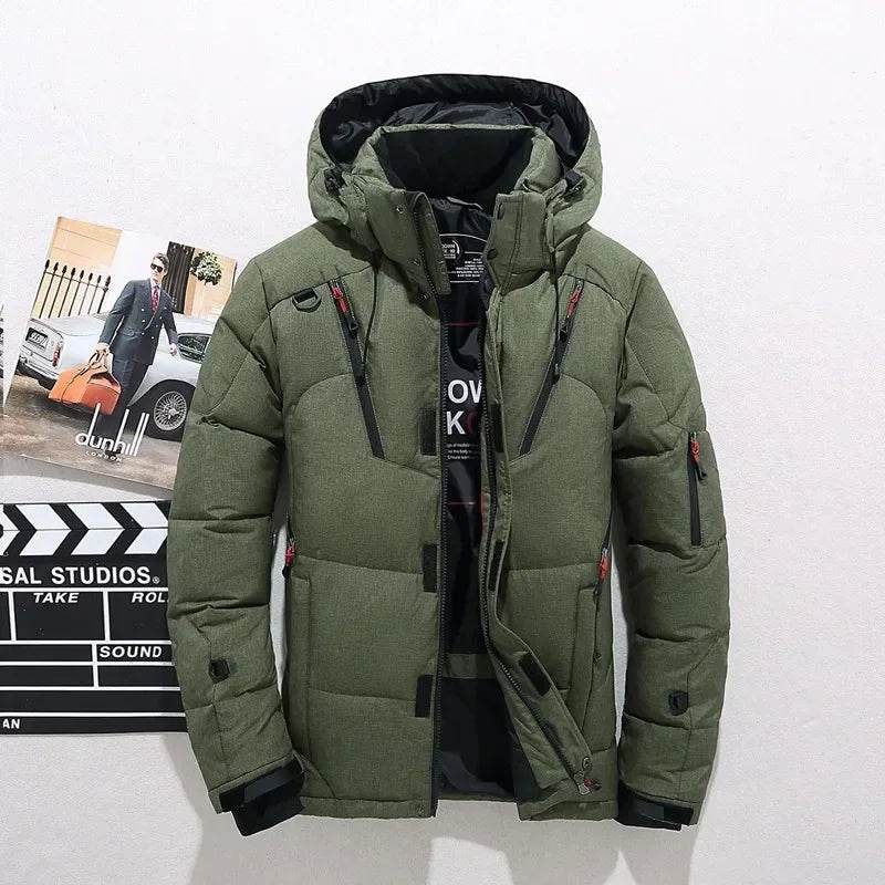 Buy Center Men's Winter Hooded Puffer Jacket - Windproof & Warm - Buy Center UK
