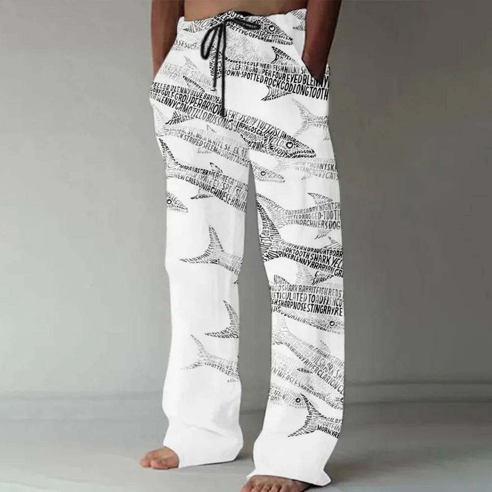 Buy Center Men's Loose Casual Sports Pants - 3D Lizard Pattern - Buy Center UK