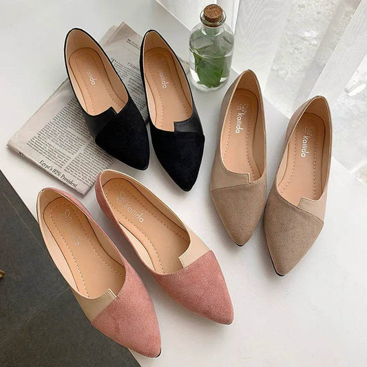 Buy Center Pointed Toe Flat Shoes - Casual Slip-On Women’s Loafers - Buy Center UK