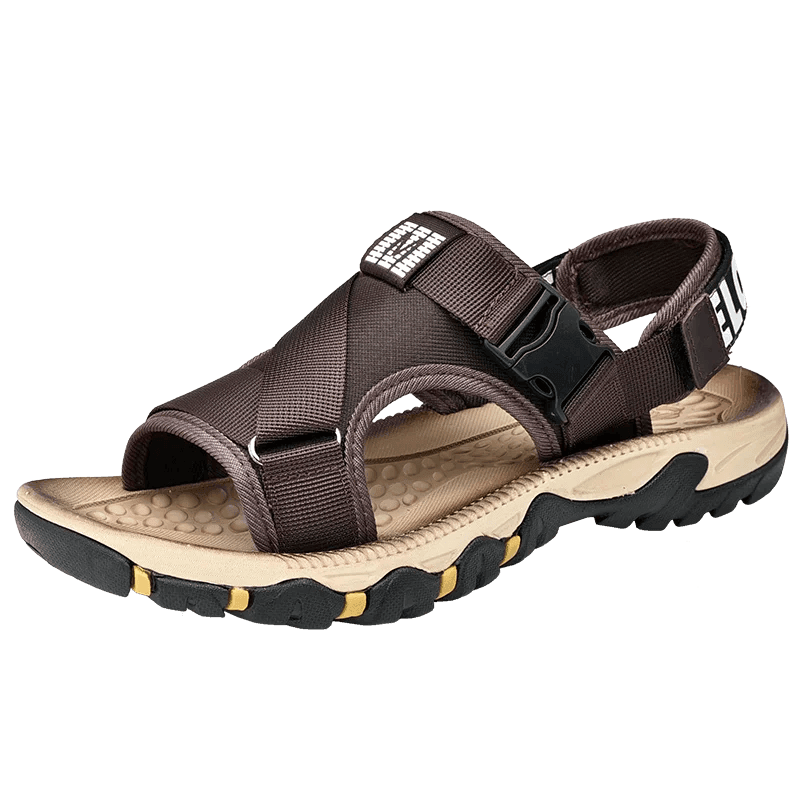 Buy Center Men's Leather Sandals - Casual Lightweight Summer Footwear - Buy Center UK