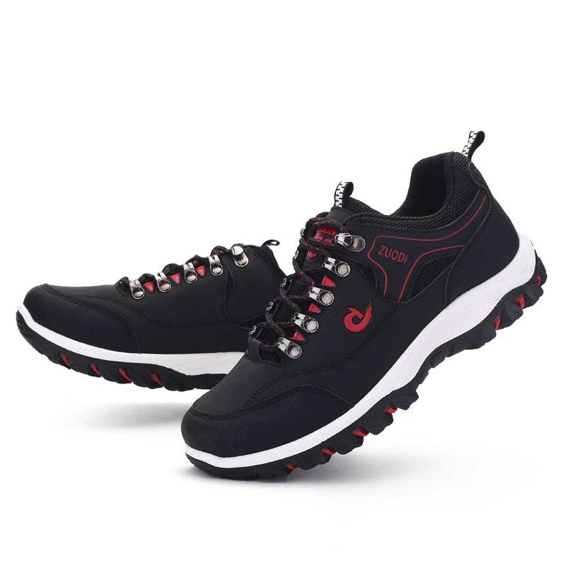 Buy Center Leather Casual Sneakers - Lightweight for All-Day Comfort - Buy Center UK