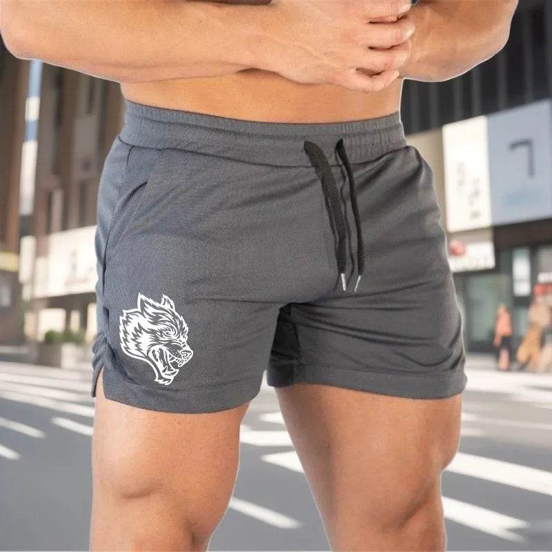 Buy Center 2025 Wolf Logo Quick Dry Athletic Shorts for Men - Buy Center UK