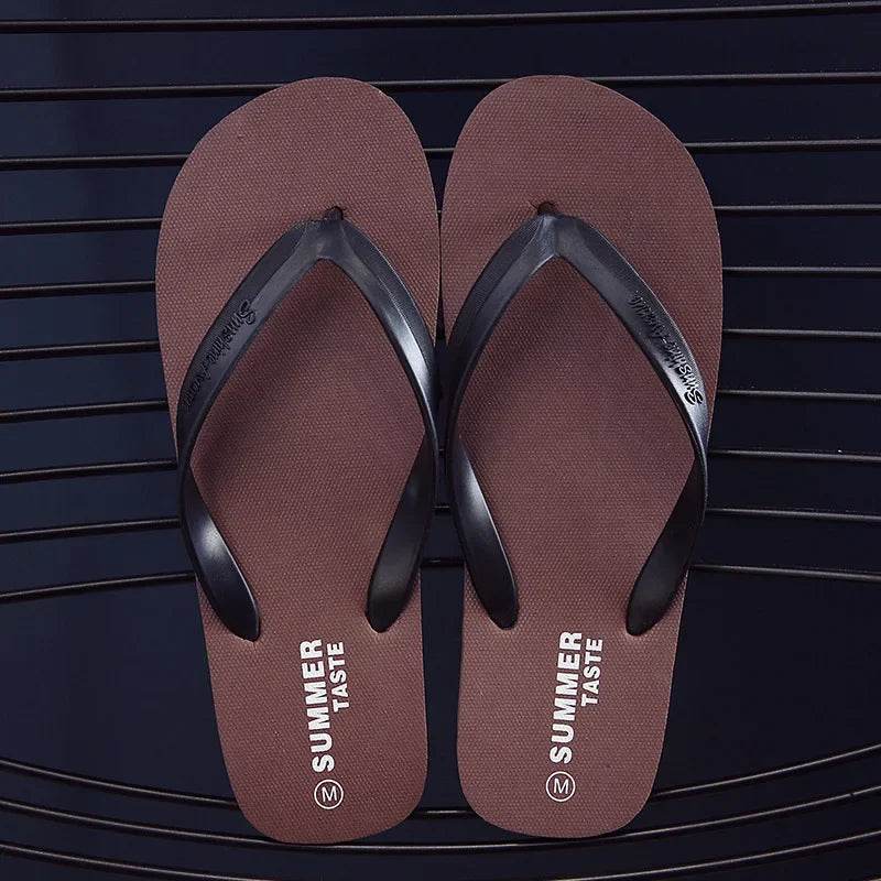 Stylish Men's Summer Beach Sandals - Anti-Slip Casual Flip Flops - Buy Center UK