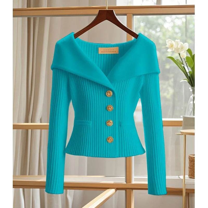 Buy Center Women's Cardigan Sweater - Chic Long Sleeve Knitwear - Buy Center UK