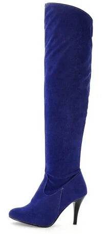 Buy Center Women's Over Knee Boots - Thin High Heels, Plus Sizes 34-50 - Buy Center UK