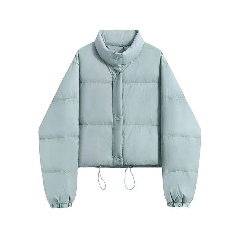 ABRINI Women's Winter Mock Neck Down Coat - Cozy & Stylish Outwear - Buy Center UK