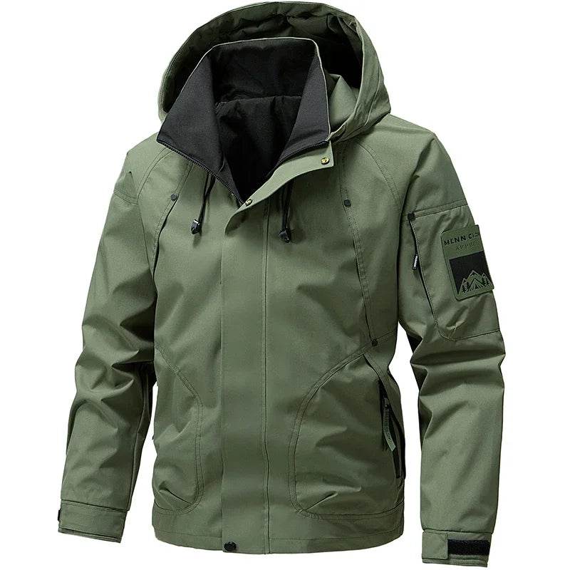 Buy Center Men's Hooded Hiking Jacket - Stylish Outdoor Windbreaker - Buy Center UK