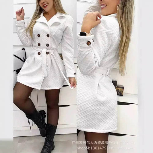 Buy Center Women's Double-Breasted Winter Jacket - Chic & Warm - Buy Center UK