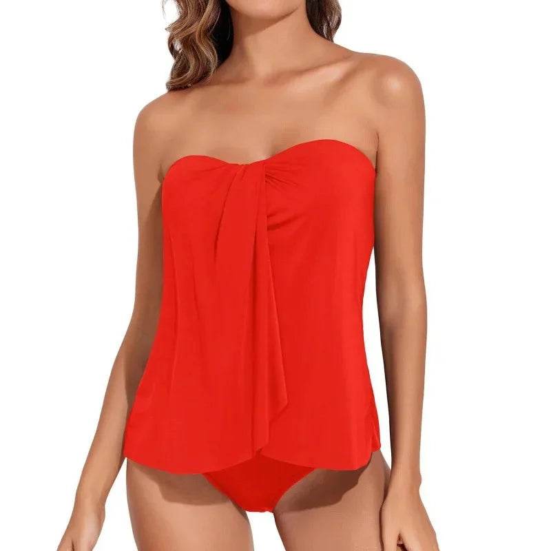 2025 Ladies Two-Piece Bikini Set - Large Triangle Swimwear - Buy Center UK