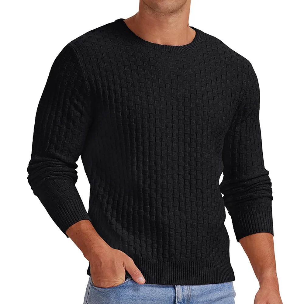 Buy Center White Menswear Turtleneck Pullover - Thickened Knit Sweater - Buy Center UK