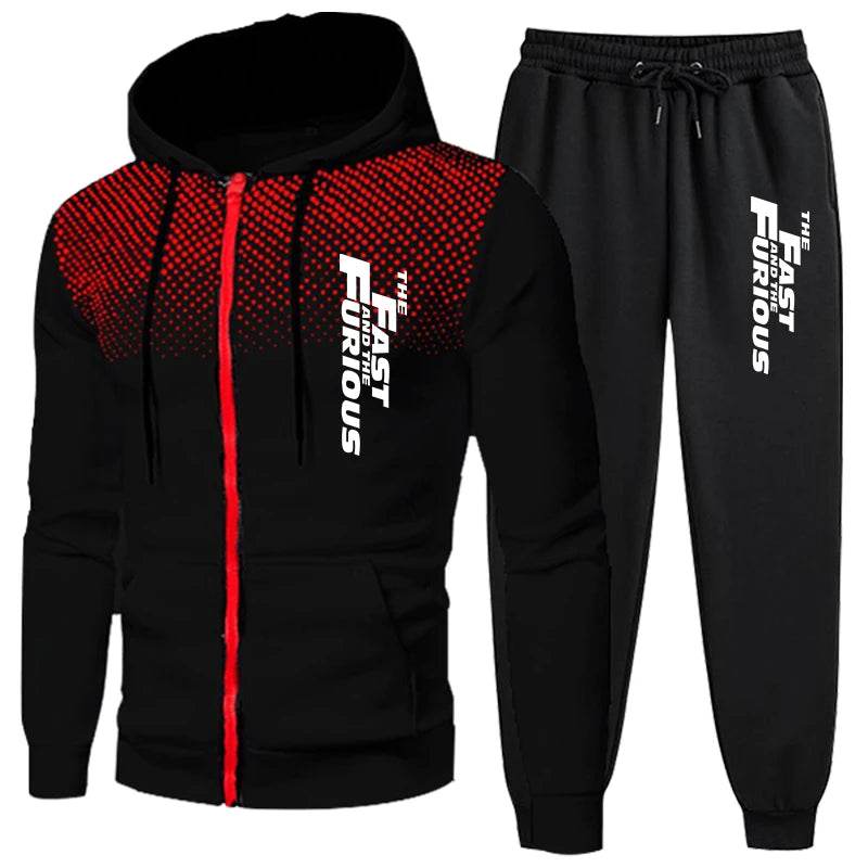 Buy Center Men's Tracksuit Jogging Hoodie - Stylish Sports Coat Set - Buy Center UK