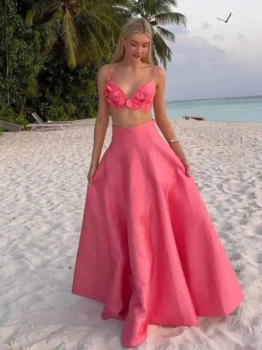 2025 High Waist A-Line Skirt & Backless Tank Top Set - Elegant Style - Buy Center UK