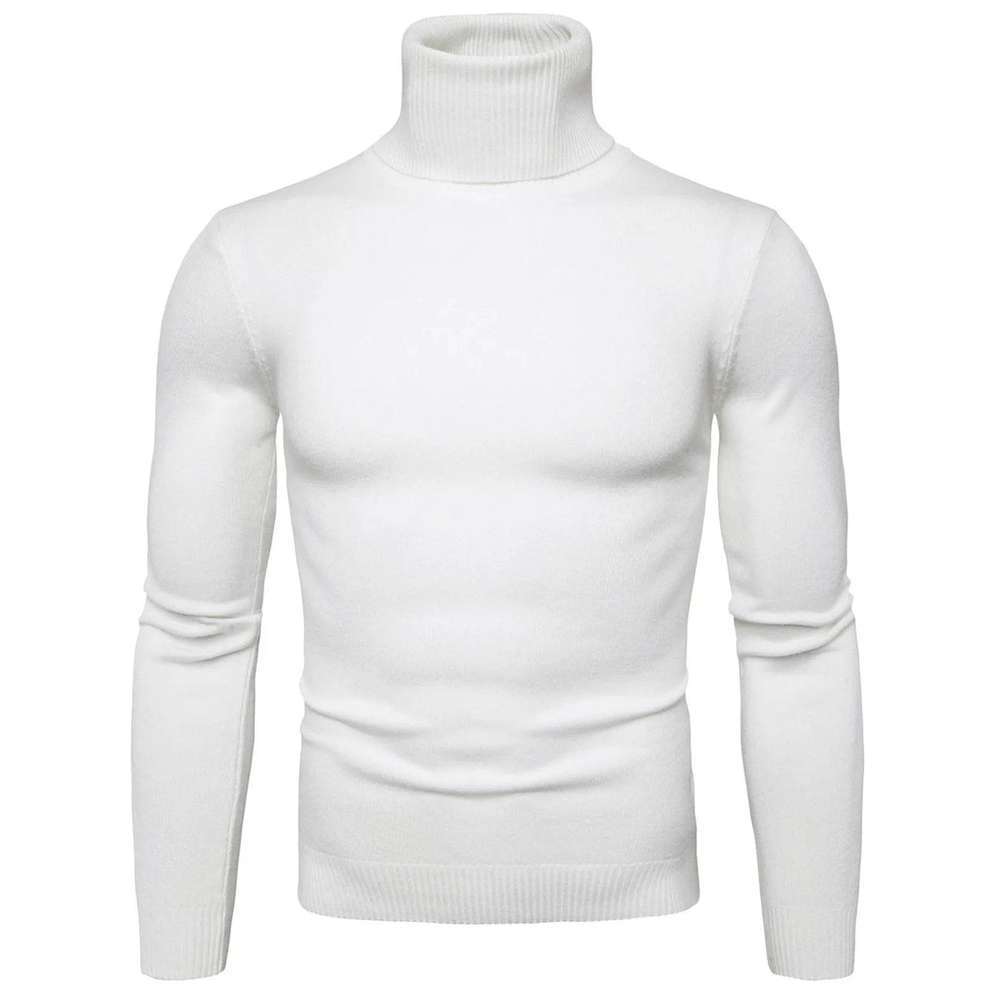 Buy Center Men's Black Turtleneck Sweater - Warm Slim Fit Autumn Top - Buy Center UK