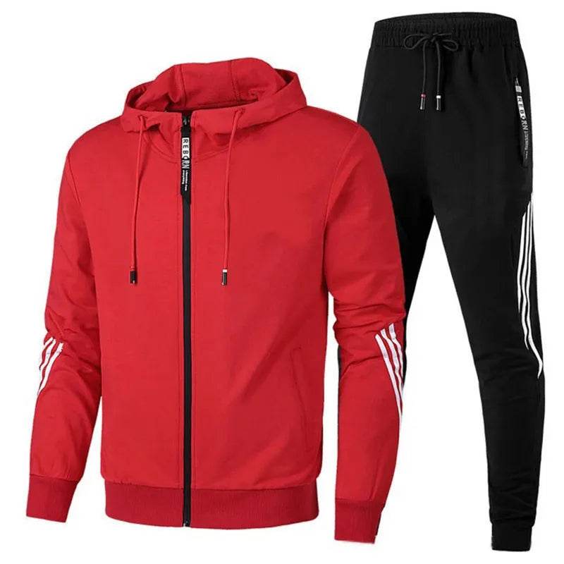 Buy Center Men's Sports Set - Casual Zipper Jacket for Active Wear - Buy Center UK
