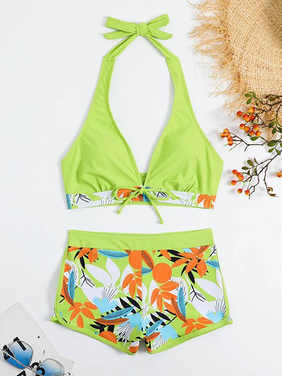2025 Halter Bikini Set - High Waist Women's Swimsuit for Beach - Buy Center UK