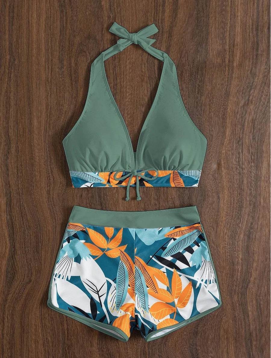 2025 Halter Bikini Set - High Waist Women's Swimsuit for Beach - Buy Center UK