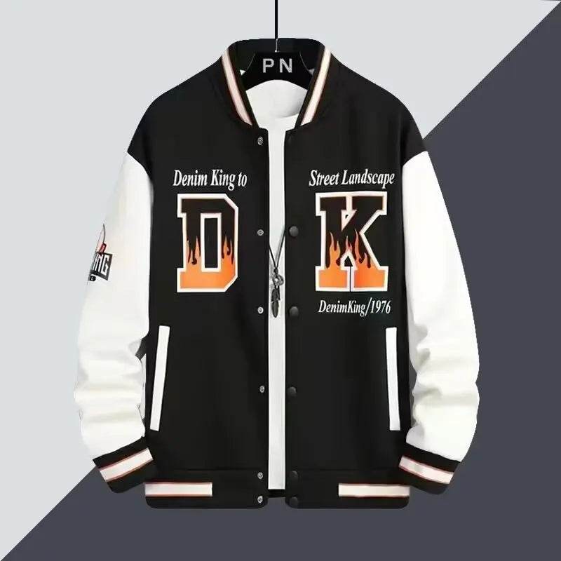 Buy Center Autumn Men's Black Baseball Jacket - Stylish High Street Fashion - Buy Center UK